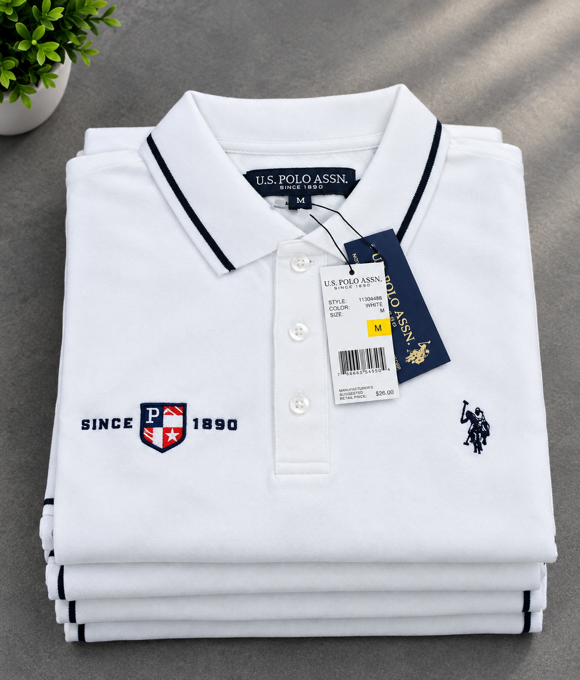 Men's Stylish White Polo Shirt - Breathable Premium Cotton Regular Fit Casual Fashion T-Shirt